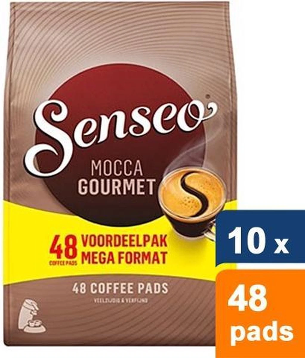 Senseo Mocca Gourmet Koffiepads - 10 X 48 Stuks