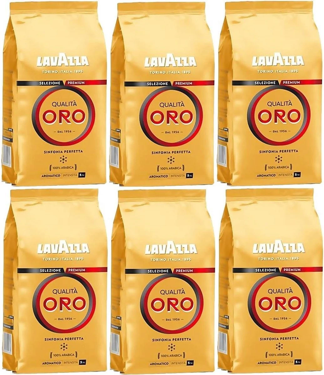 Lavazza Qualita Oro Koffiebonen - 6 X 1 Kg