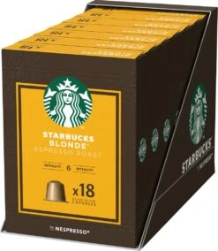 Starbucks By Nespresso Capsules Blonde Espresso Roast - 7 Doosjes à 18 Koffiecups