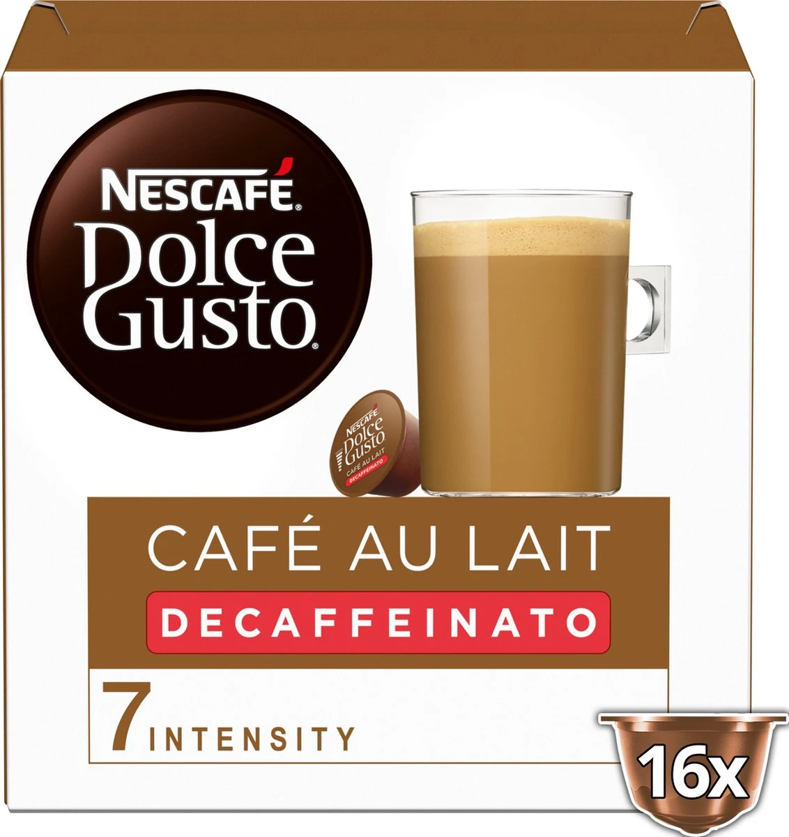 Nescafé Dolce Gusto Cafe Au Lait Decaf 3 Doosjes à 16 Capsules - Image 2