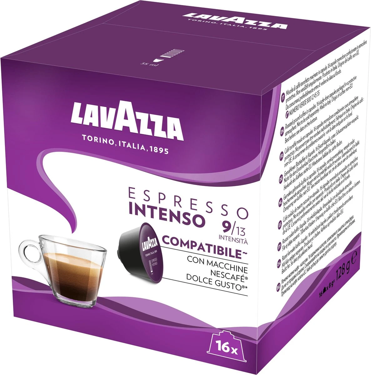 Lavazza Espresso Intenso Capsules - Geschikt Voor Dolce Gusto Apparaat - 6 X 16 Stuks - Image 3