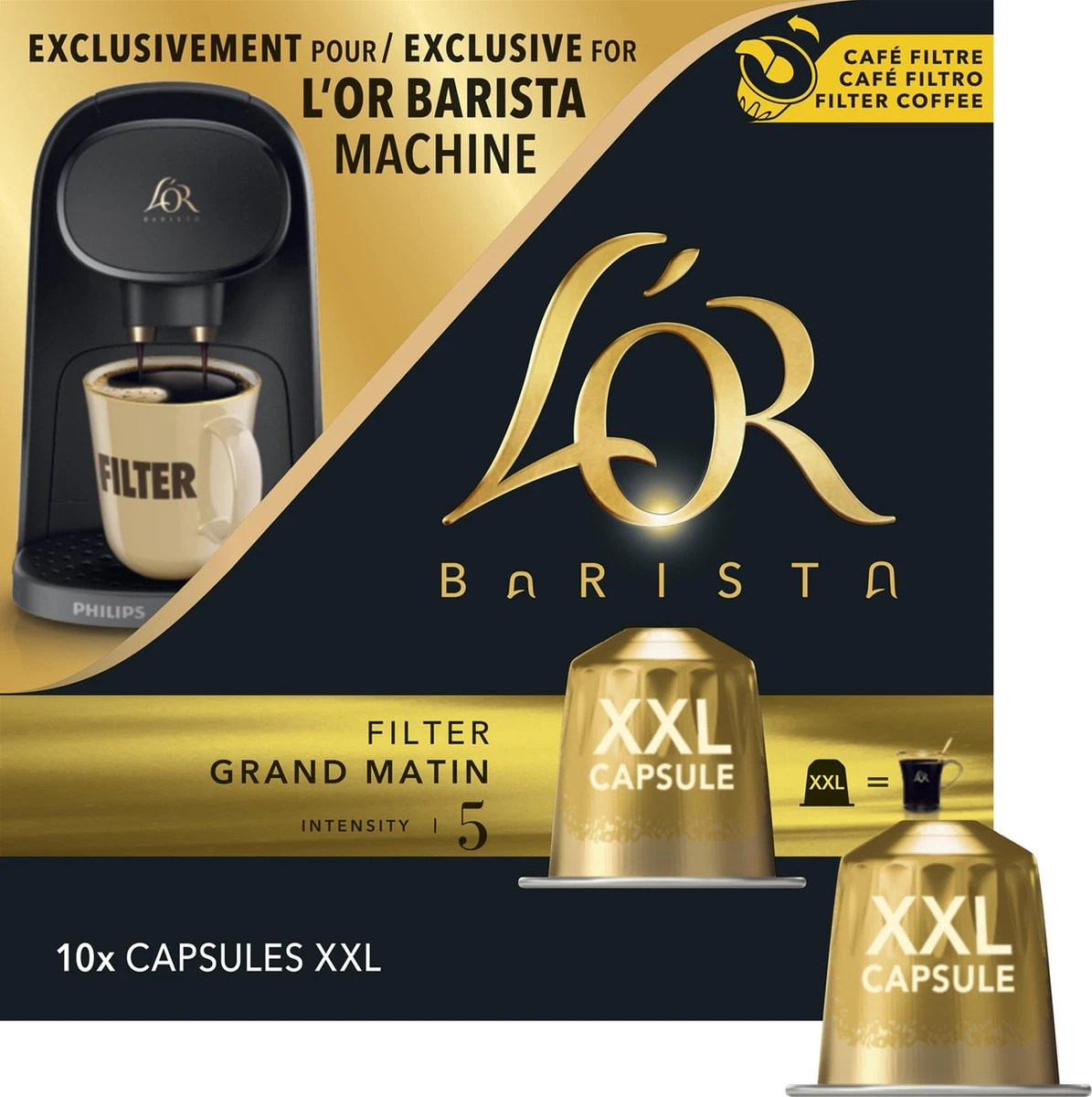 L'OR BARISTA XXL Filter Grand Matin (5) - 5 X 10 Koffiecups - Image 5