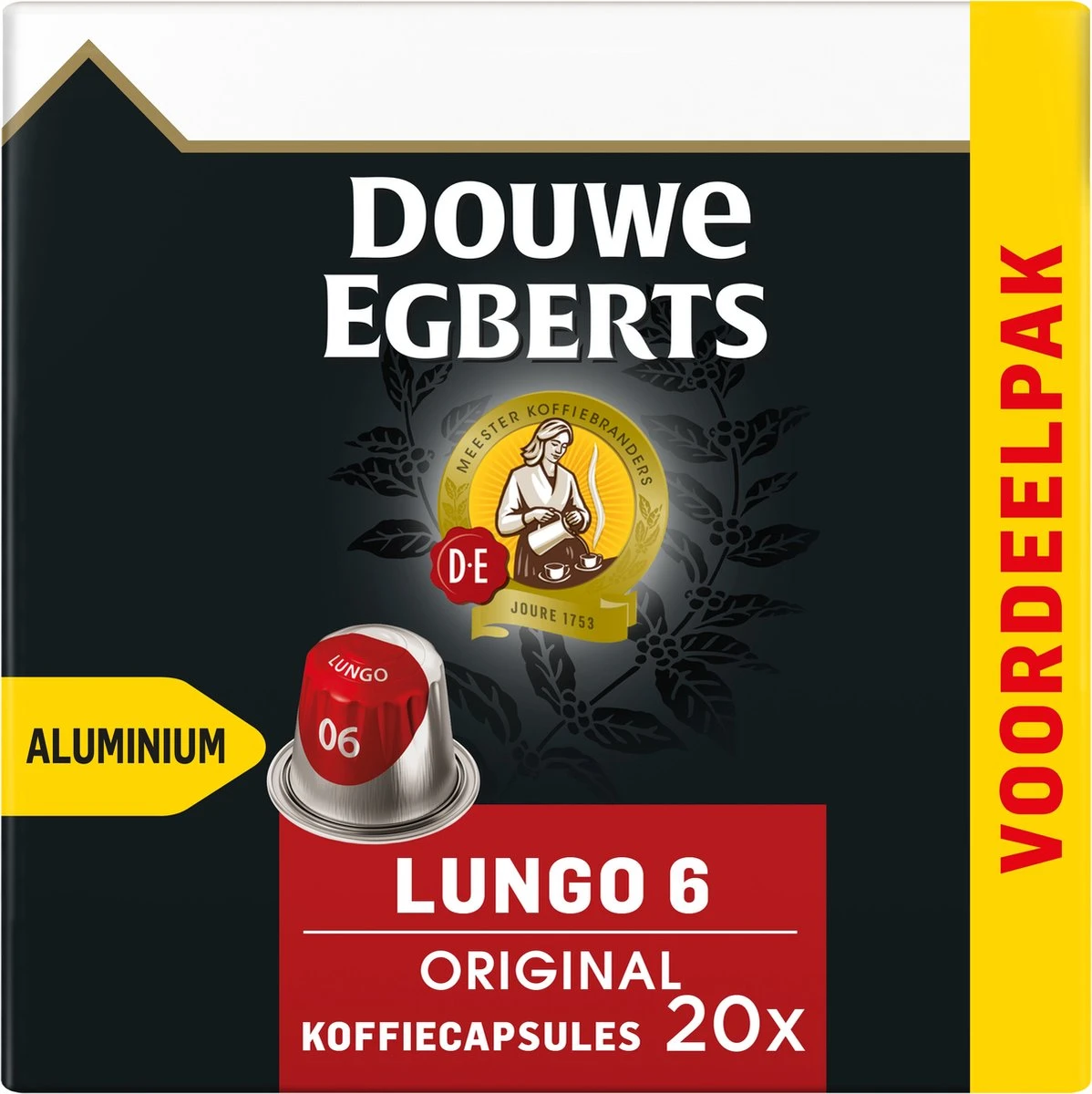 Douwe Egberts Lungo Original Koffiecups - Intensiteit 6/12 - 10 X 20 Capsules - Image 7