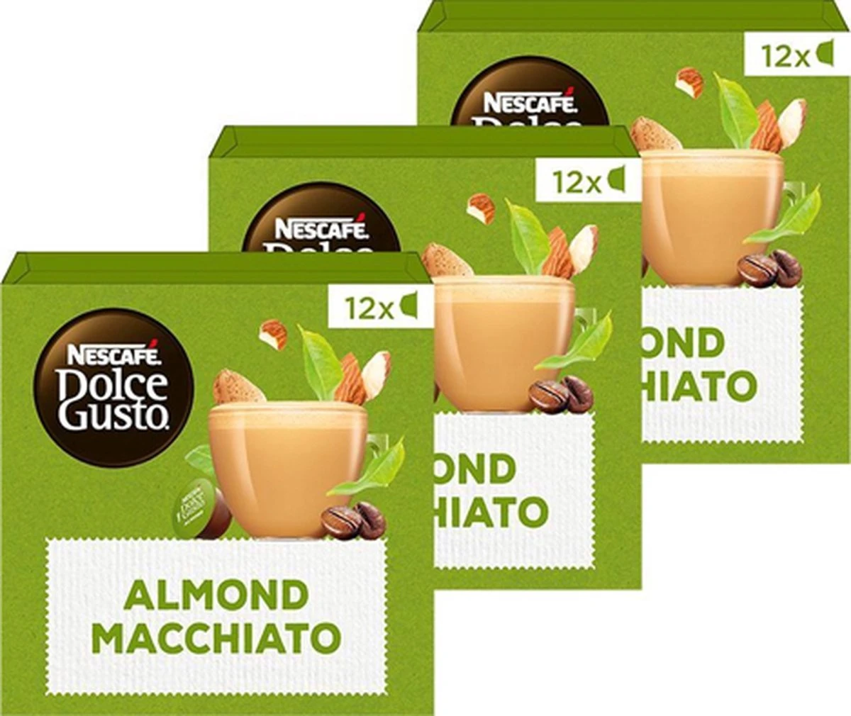 Nescafé Dolce Gusto Almond Macchiato Capsules - Vegan Koffie - 36 Koffiecups