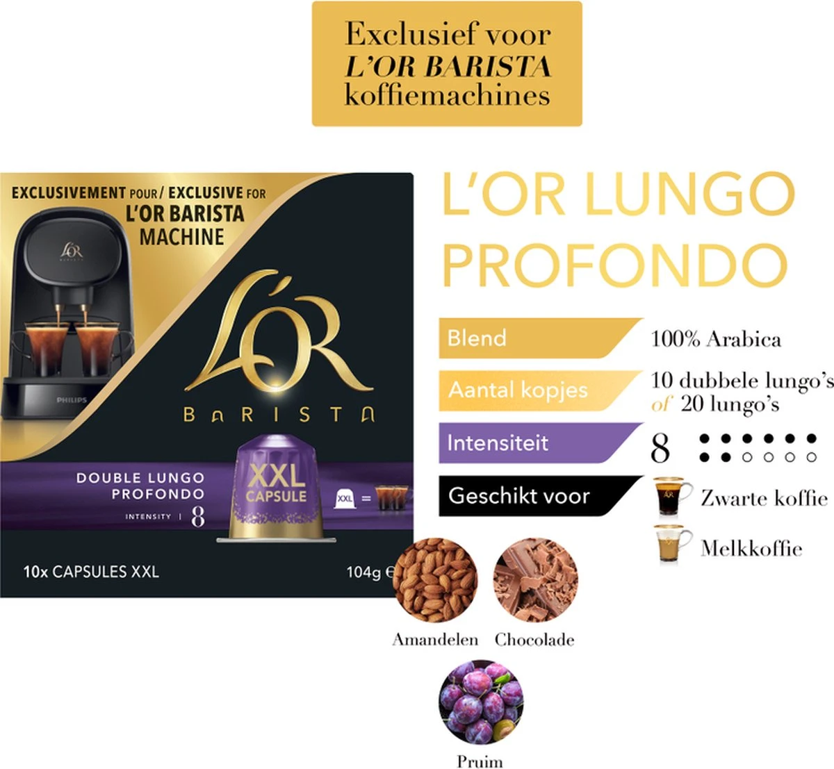 L'OR BARISTA XXL Lungo Profondo (8) - 5 X 10 Koffiecups - Image 6