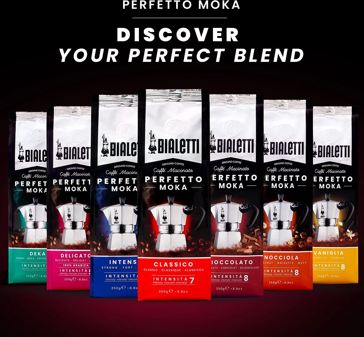 Bialetti Moka Intenso Gemalen Koffie - 4 X 250 Gram - Image 2