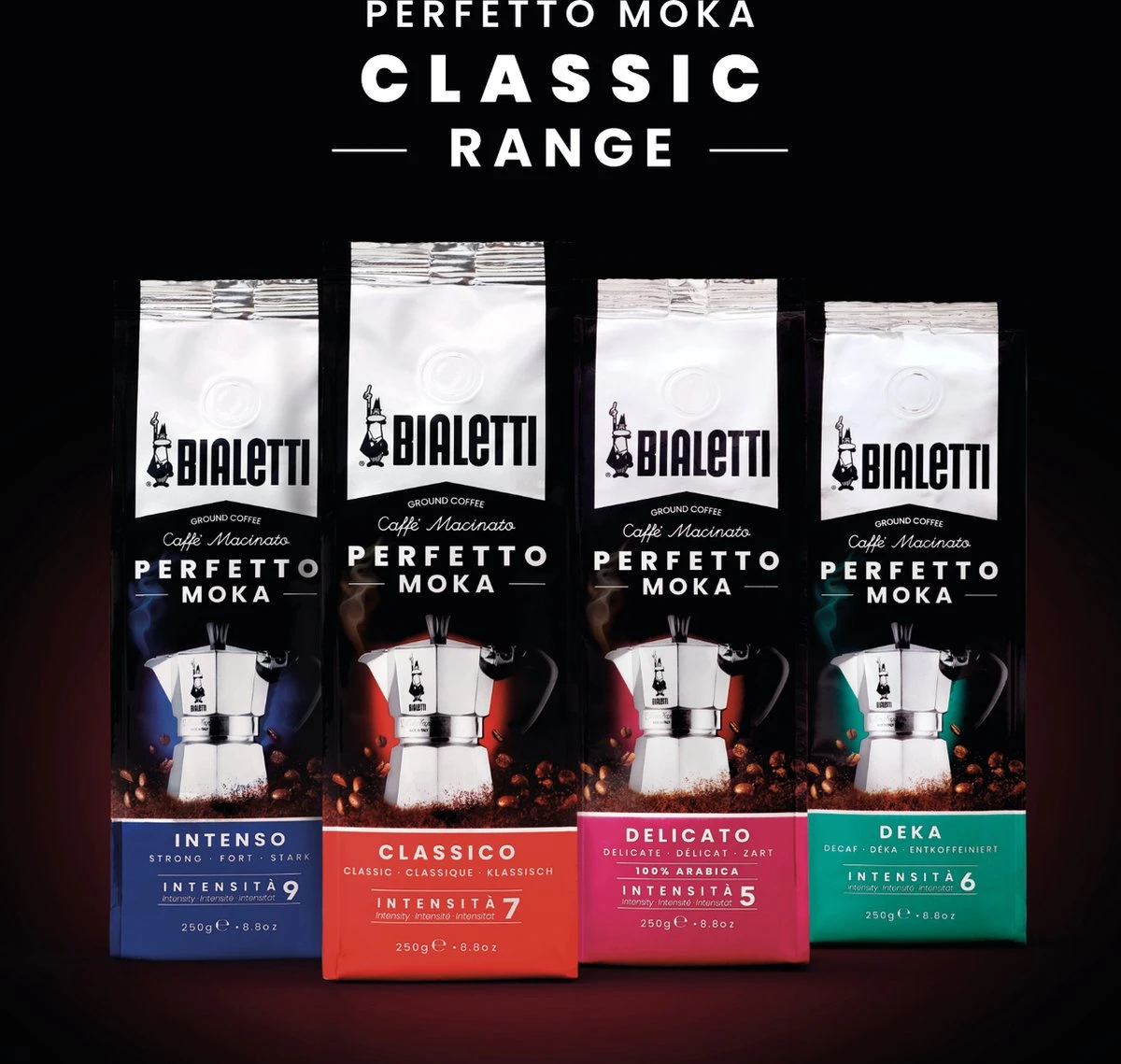 Bialetti Moka Intenso Gemalen Koffie - 4 X 250 Gram - Image 8