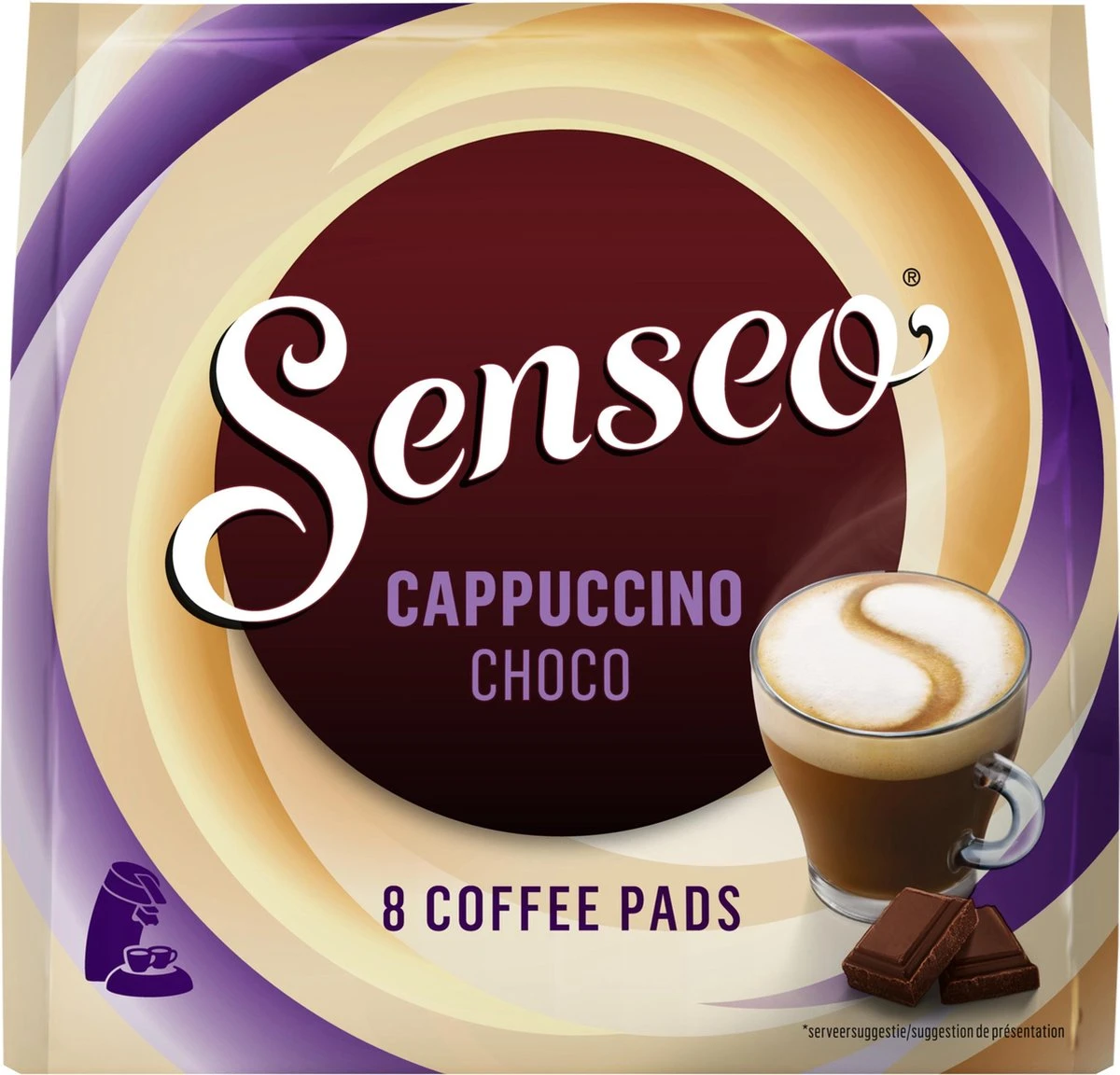 Senseo Cappuccino Choco Koffiepads - 2/9 Intensiteit - 4 X 8 Pads - Image 7
