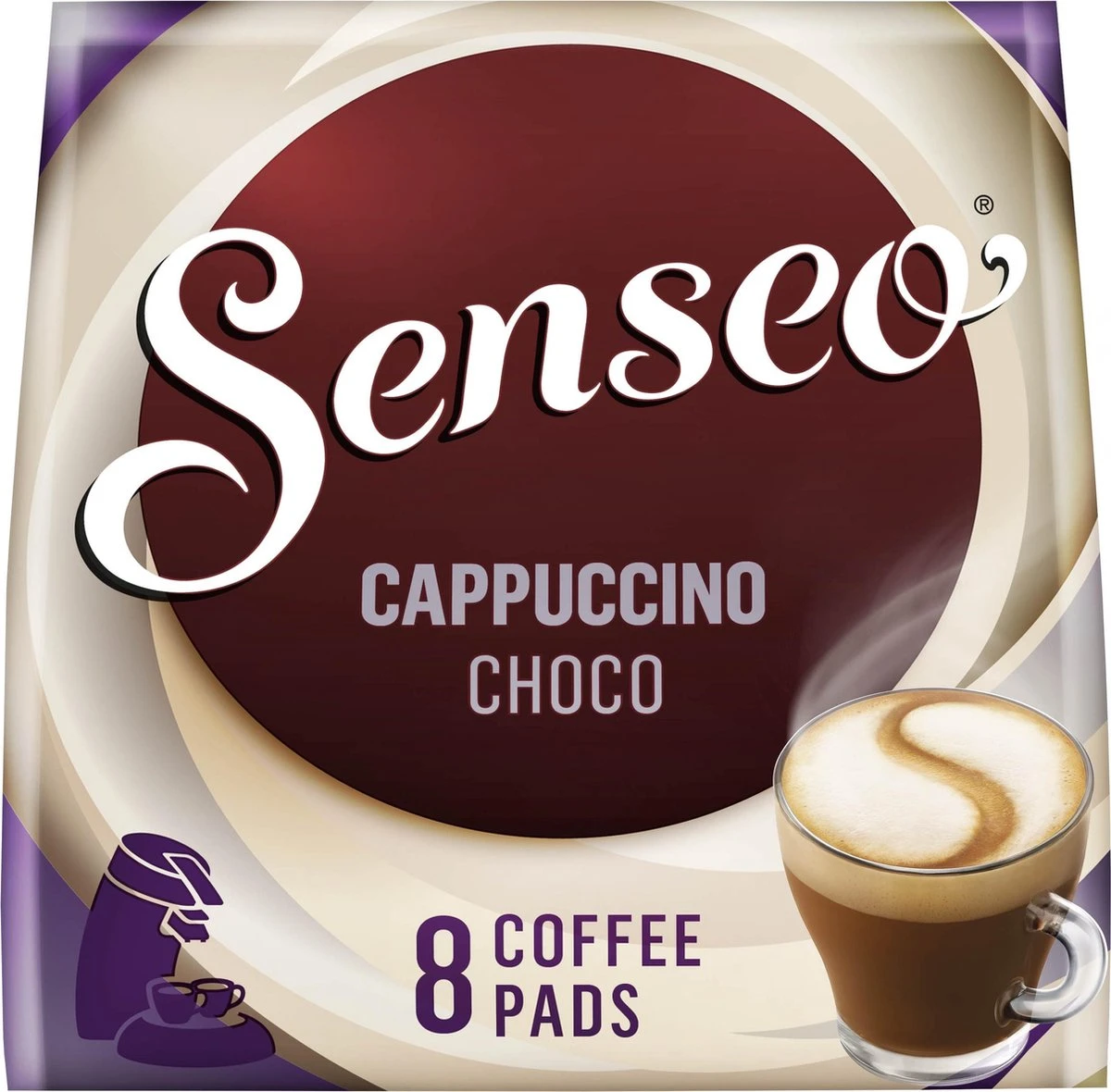 Senseo Cappuccino Choco Koffiepads - 2/9 Intensiteit - 4 X 8 Pads - Image 8