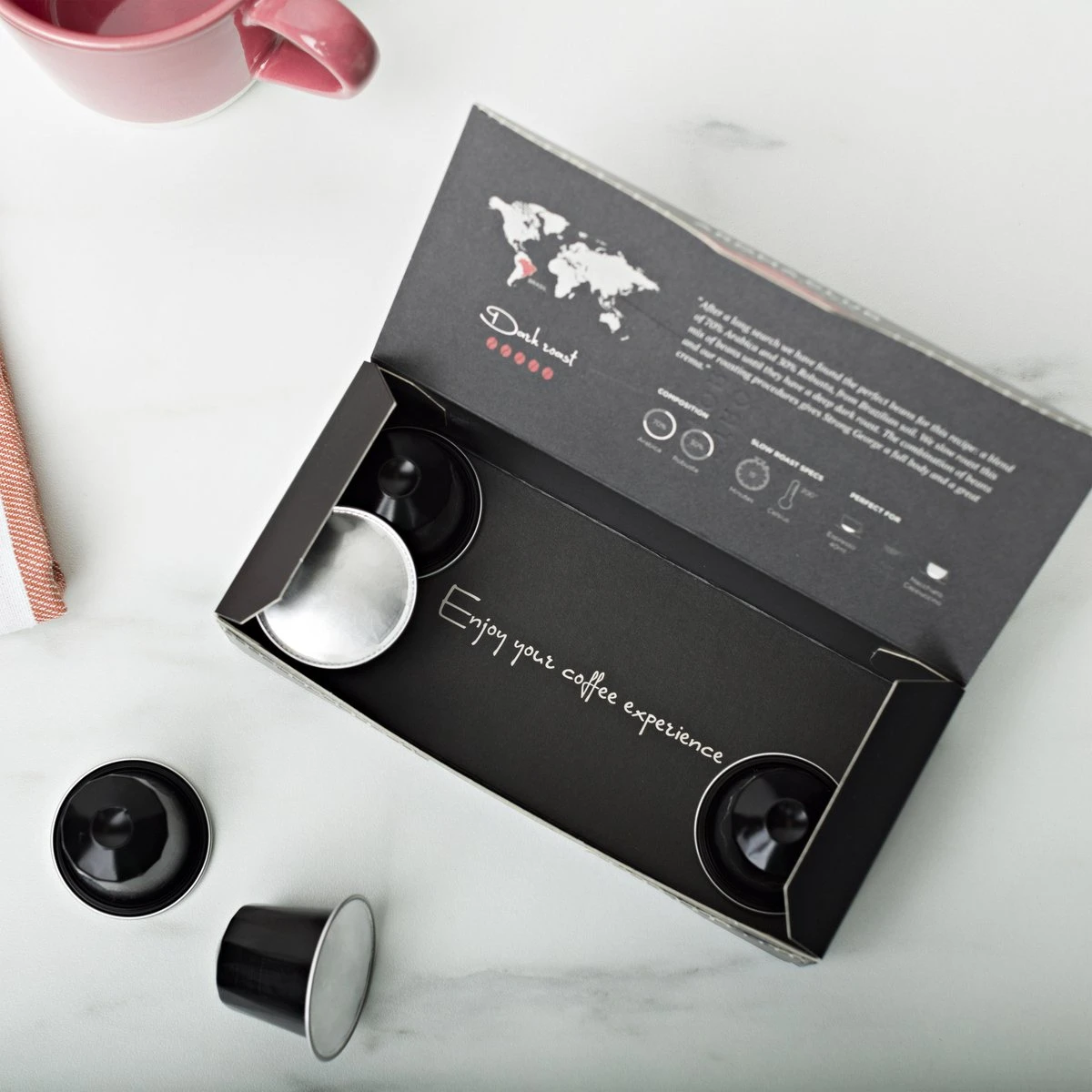 Aroma Club - Proefpakket Nespresso Compatible Capsules (100 St.) - 5 Smaken - Espresso & Lungo - 100% Aluminium Koffiecups - Image 3