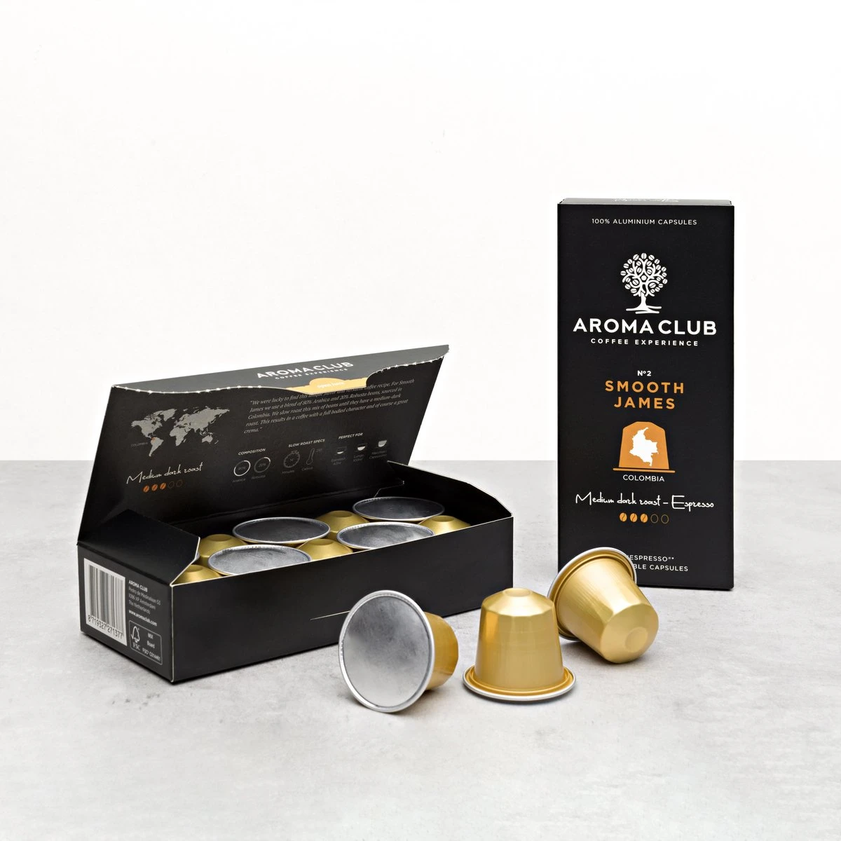 Aroma Club - Proefpakket Nespresso Compatible Capsules (100 St.) - 5 Smaken - Espresso & Lungo - 100% Aluminium Koffiecups - Image 7