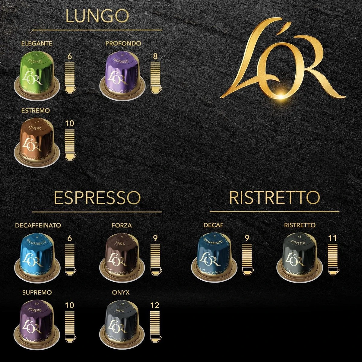 L'OR Lungo Elegante Koffiecups - Intensiteit 6/12 - 10 X 10 Capsules - Image 5