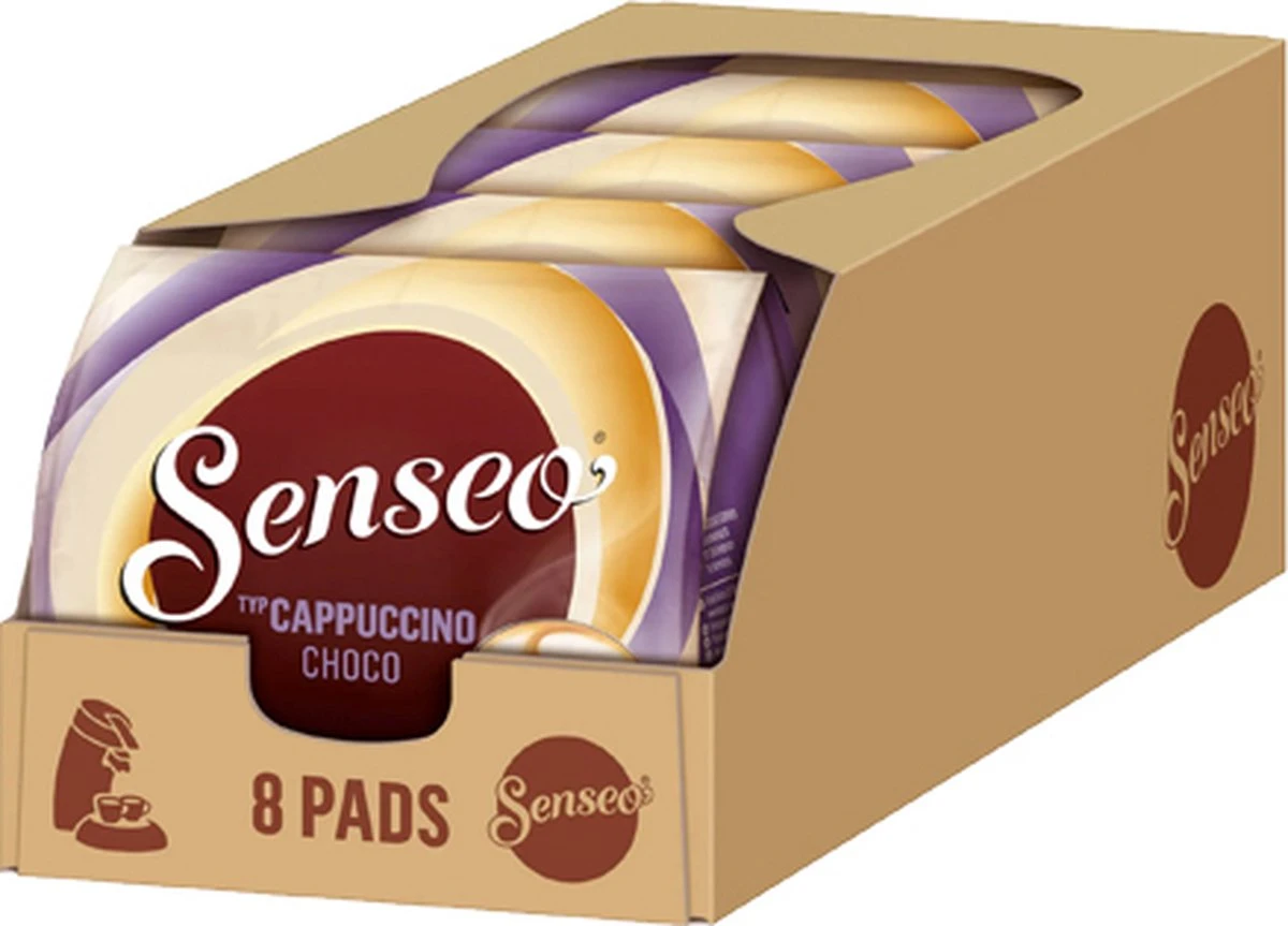 Senseo Cappuccino Choco Koffiepads - 2/9 Intensiteit - 4 X 8 Pads - Image 9