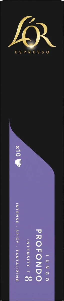 L'OR Lungo Profondo Koffiecups - Intensiteit 8/12 - 10 X 10 Capsules - Image 3