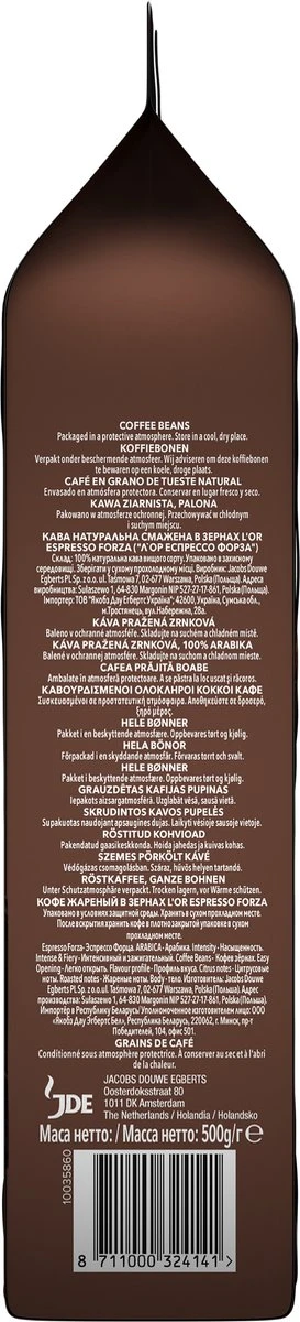 L'OR Espresso Forza Koffiebonen (9) - 4 X 500 Gram - Image 4