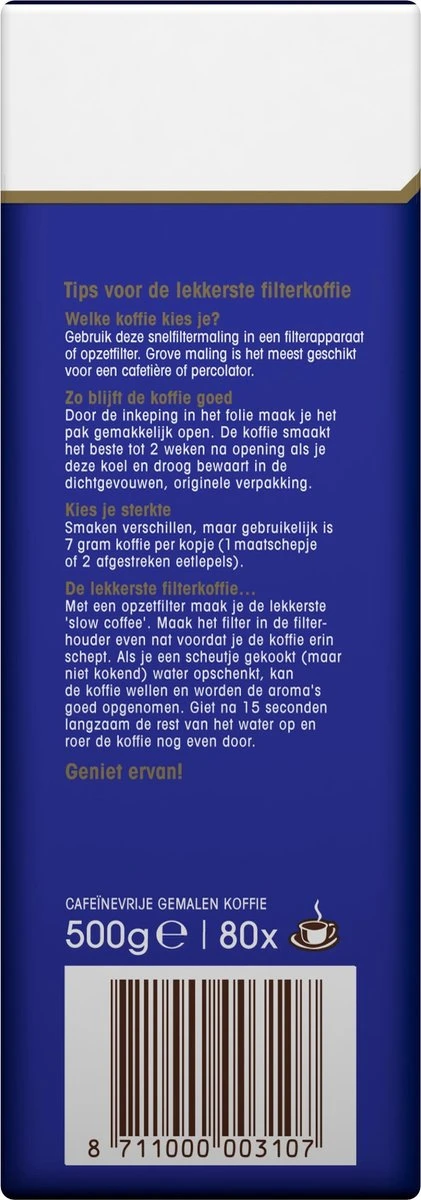 Douwe Egberts Decafé Filterkoffie - 6 X 500 Gram - Image 4