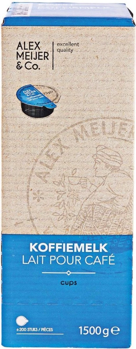 Alex Meijer Koffiemelk Cups Halfvolle Melk - 200 Stuks