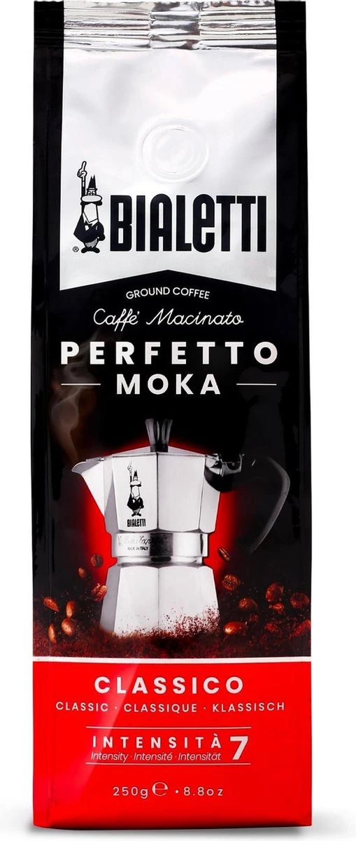 Bialetti Perfetto Moka Classico Gemalen Koffie - 250 Gram