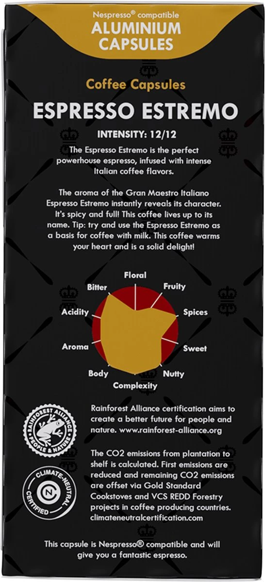 Gran Maestro Italiano - Koffiecups - Nespresso Compatibel Proefpakket - Espresso, Lungo En Meer - 10 X 20 Cups - Image 2