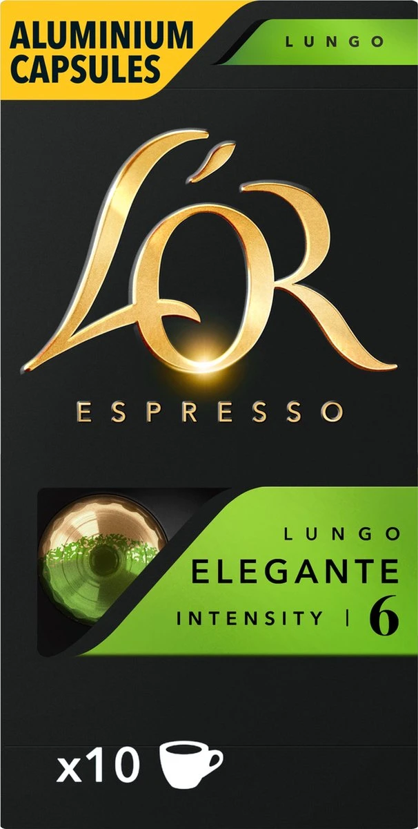 L'OR Lungo Elegante Koffiecups - Intensiteit 6/12 - 10 X 10 Capsules - Image 9