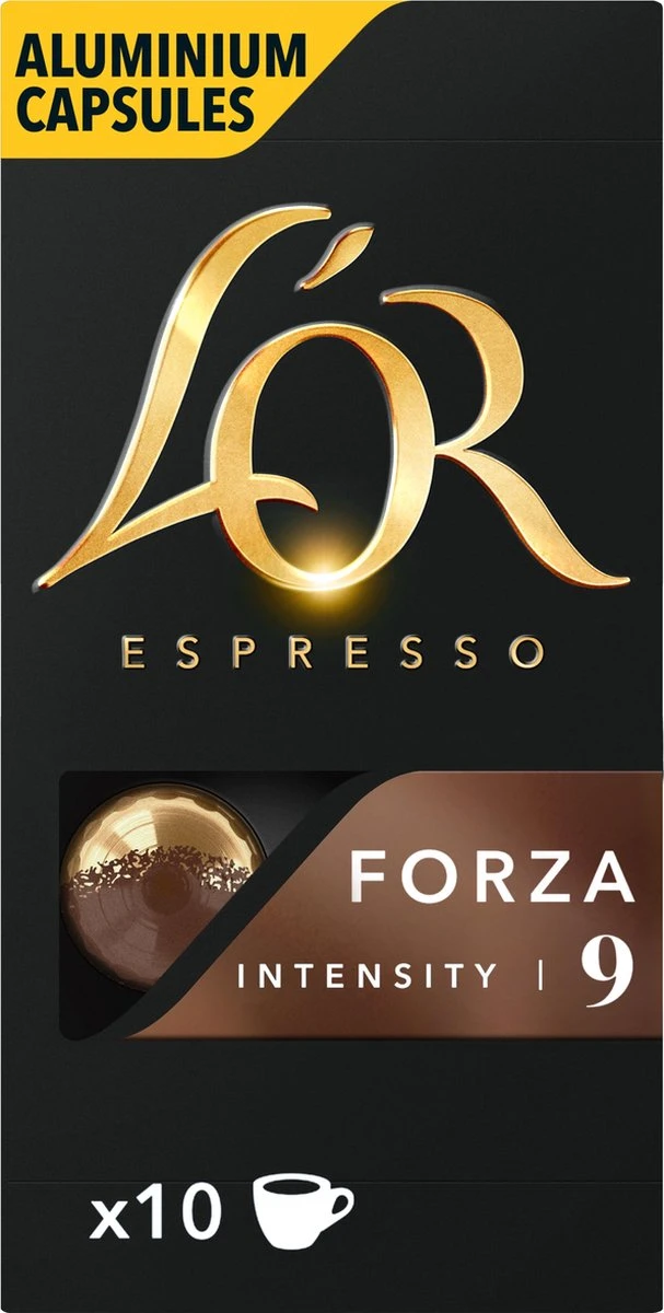 L'OR Espresso Forza Koffiecups - Intensiteit 9/12 - 10 X 10 Capsules - Image 2