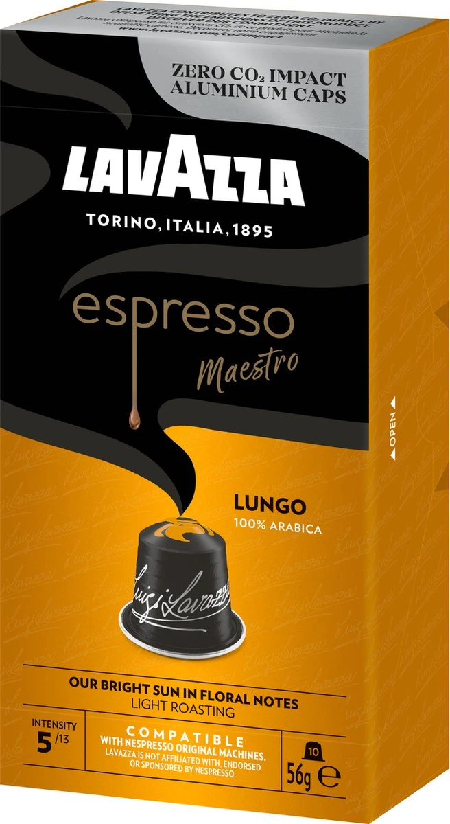 Lavazza Espresso Lungo - Aluminium Nespresso Capsules - 10 Stuks - Image 6