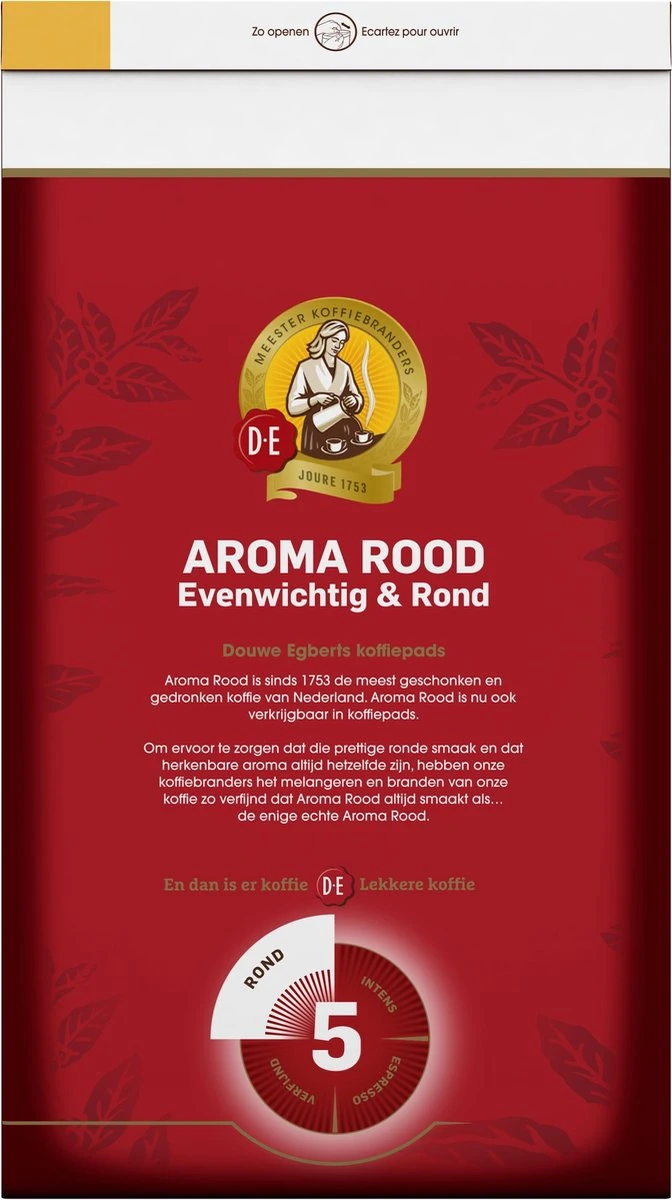 Douwe Egberts Aroma Rood Koffiepads - 4 X 54 Pads - Image 3