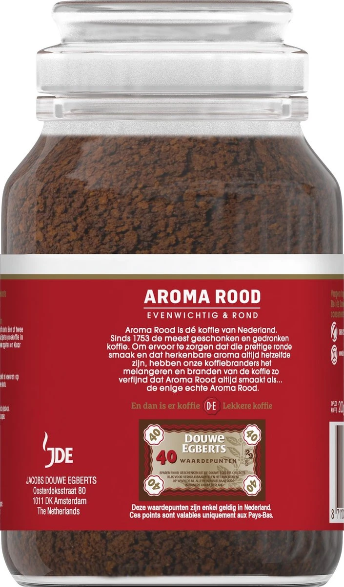 Douwe Egberts Aroma Rood Oploskoffie - 6 X Pot Van 200 Gram - Image 2