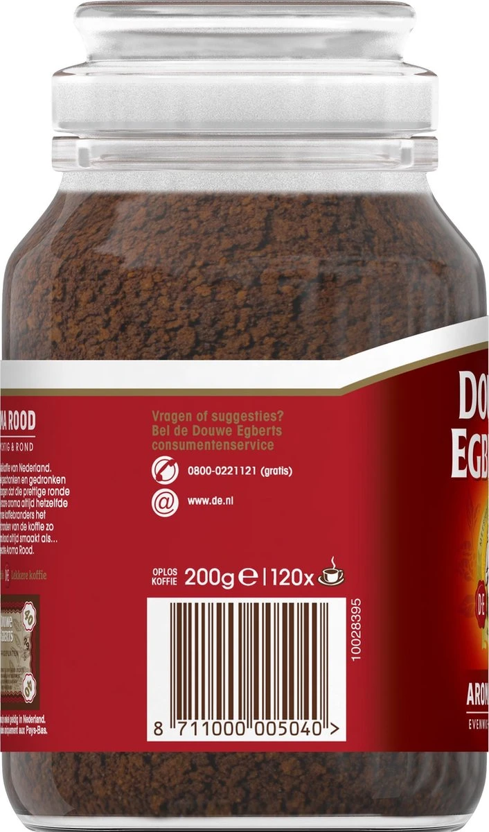 Douwe Egberts Aroma Rood Oploskoffie - 6 X Pot Van 200 Gram - Image 5