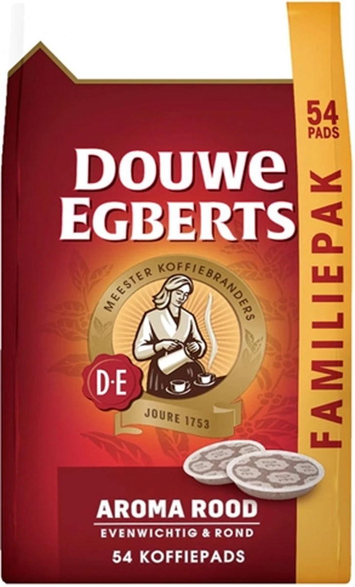 Douwe Egberts Aroma Rood Koffiepads - 4 X 54 Pads - Image 7