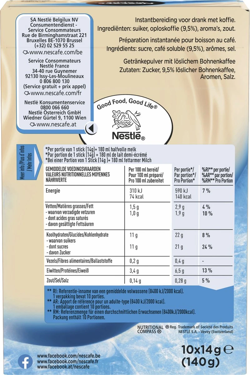 Nescafé Frappé Oploskoffie - 5 Doosjes à 10 Zakjes - Image 2