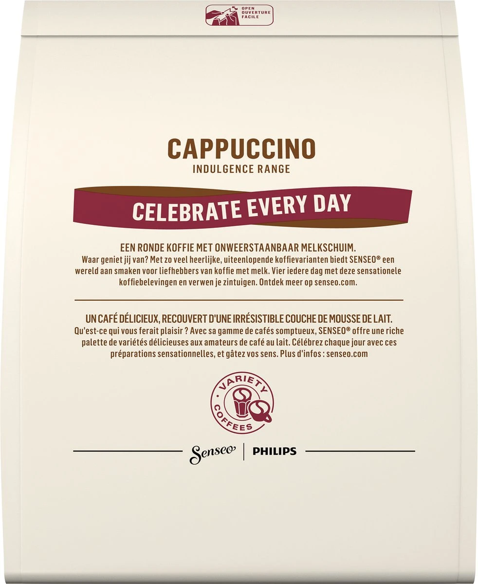 Senseo Cappuccino Koffiepads - 2/9 Intensiteit - 4 X 16 Pads - Voordeelverpakking - Image 2