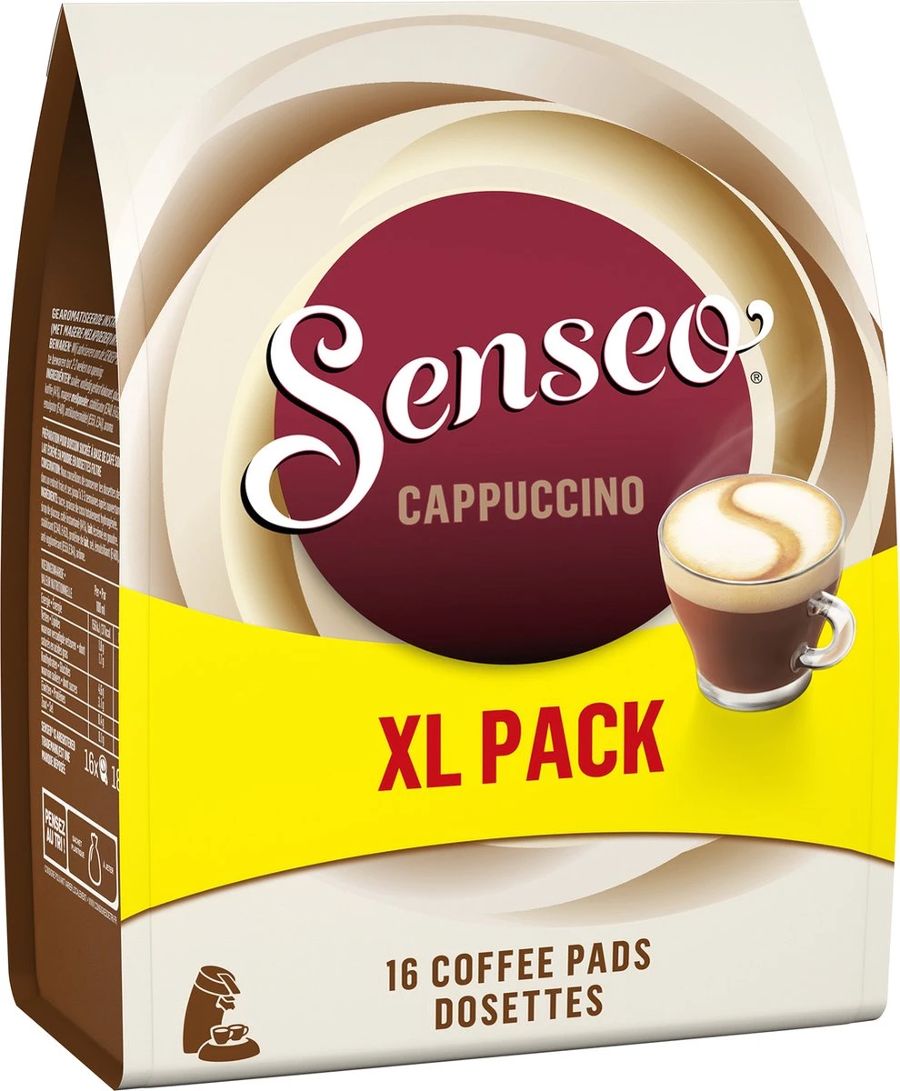 Senseo Cappuccino Koffiepads - 2/9 Intensiteit - 4 X 16 Pads - Voordeelverpakking - Image 7