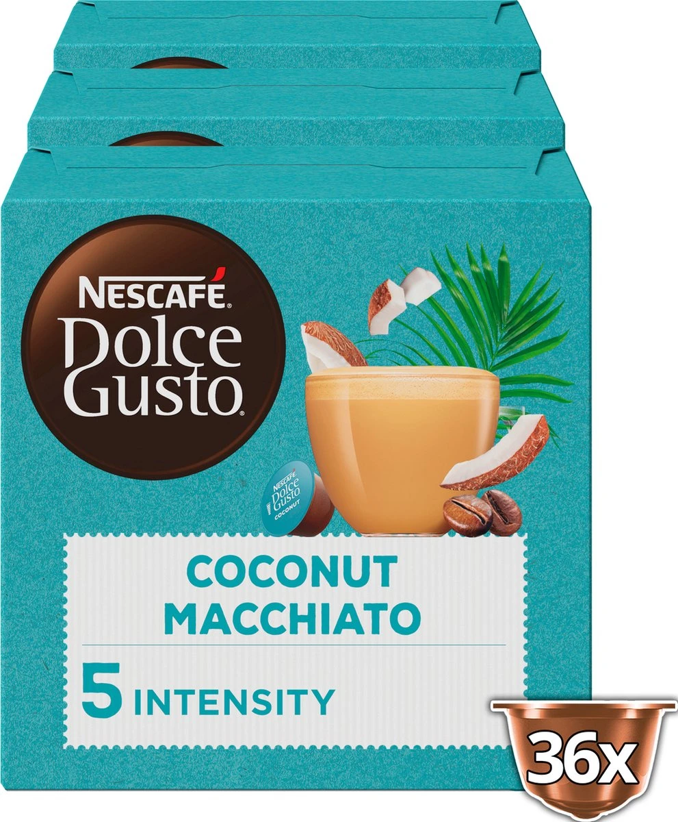 Nescafé Dolce Gusto Coconut Macchiato Capsules - Vegan Koffie - 36 Koffiecups - Image 2