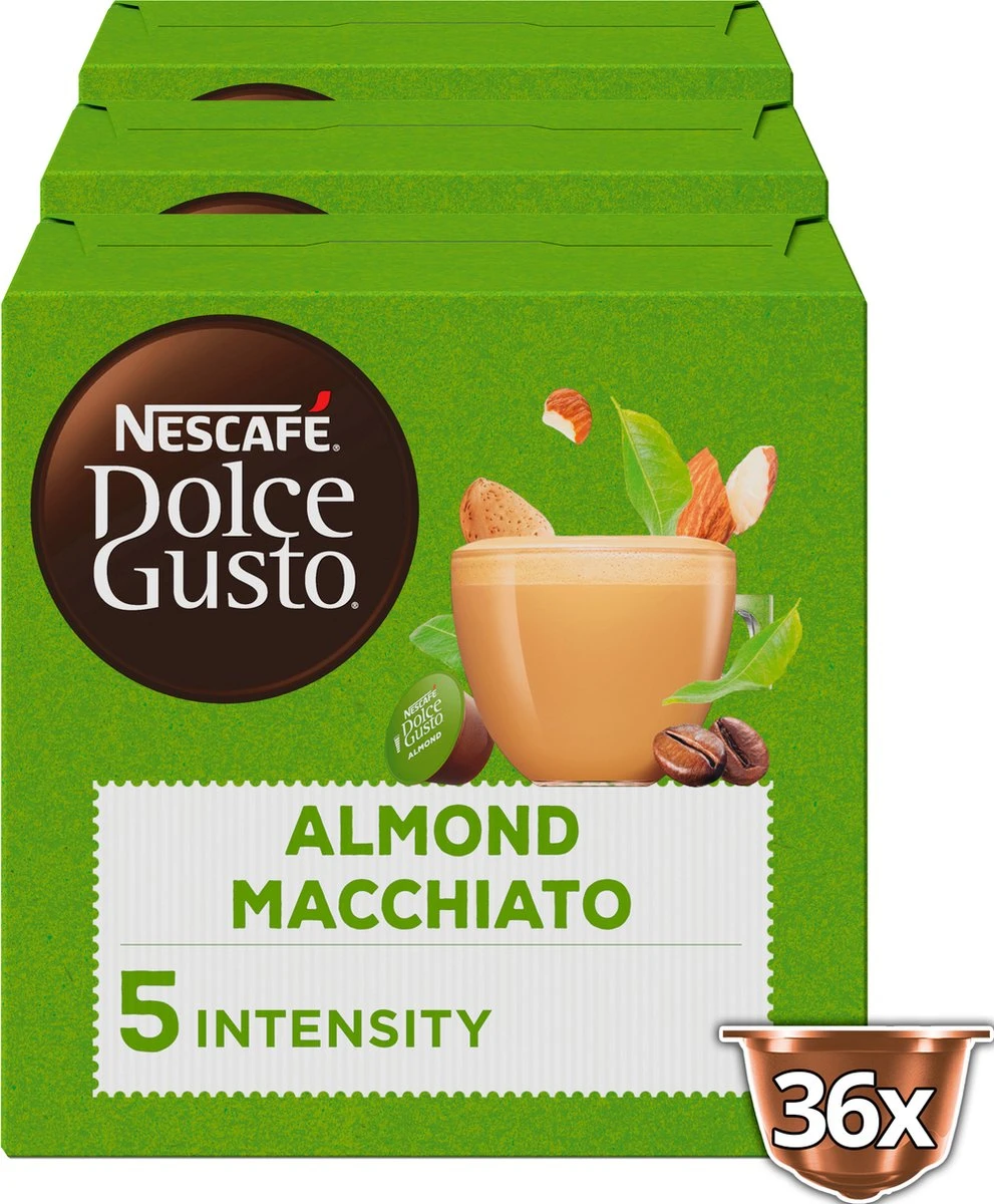 Nescafé Dolce Gusto Almond Macchiato Capsules - Vegan Koffie - 36 Koffiecups - Image 2