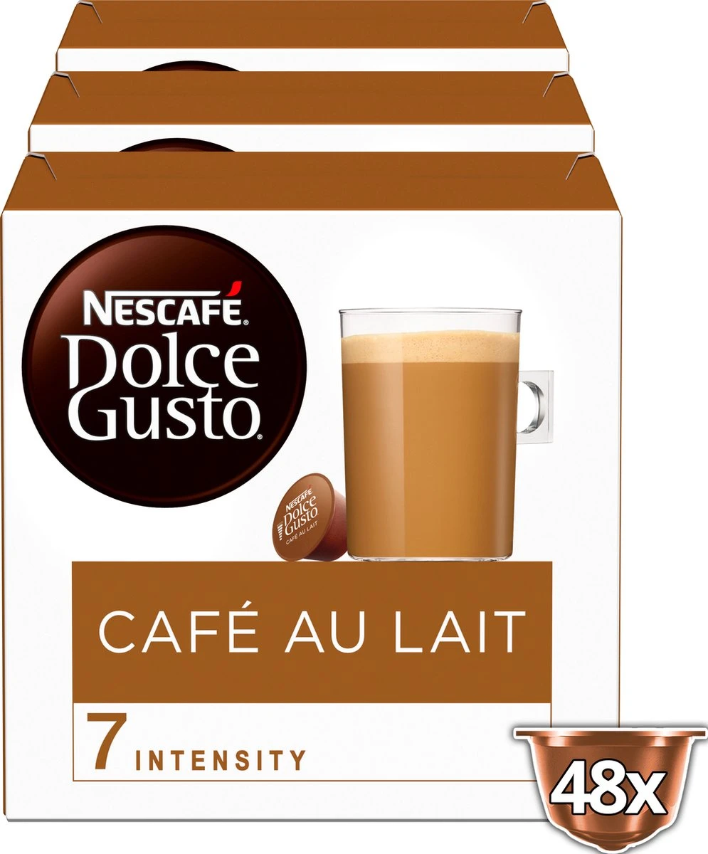 Nescafé Dolce Gusto - Capsules - Cafe Au Lait - 48 Koffiecups - Geschikt Voor 24 Koppen Koffie - Image 2